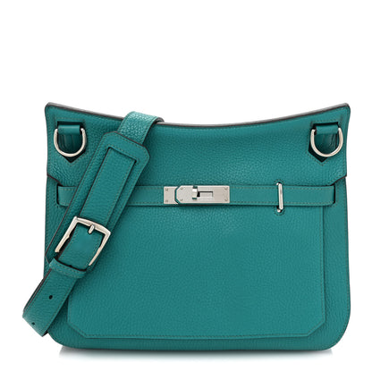 Hermes Taurillon Clemence Jypsiere 28 Bleu Paon 1 of 12