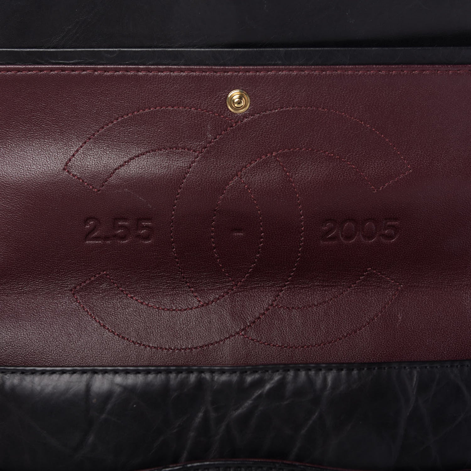 Chanel Aged Calfskin Quilted 50th Anniversary 2.55 Reissue 227 Flap Black 11 of 13