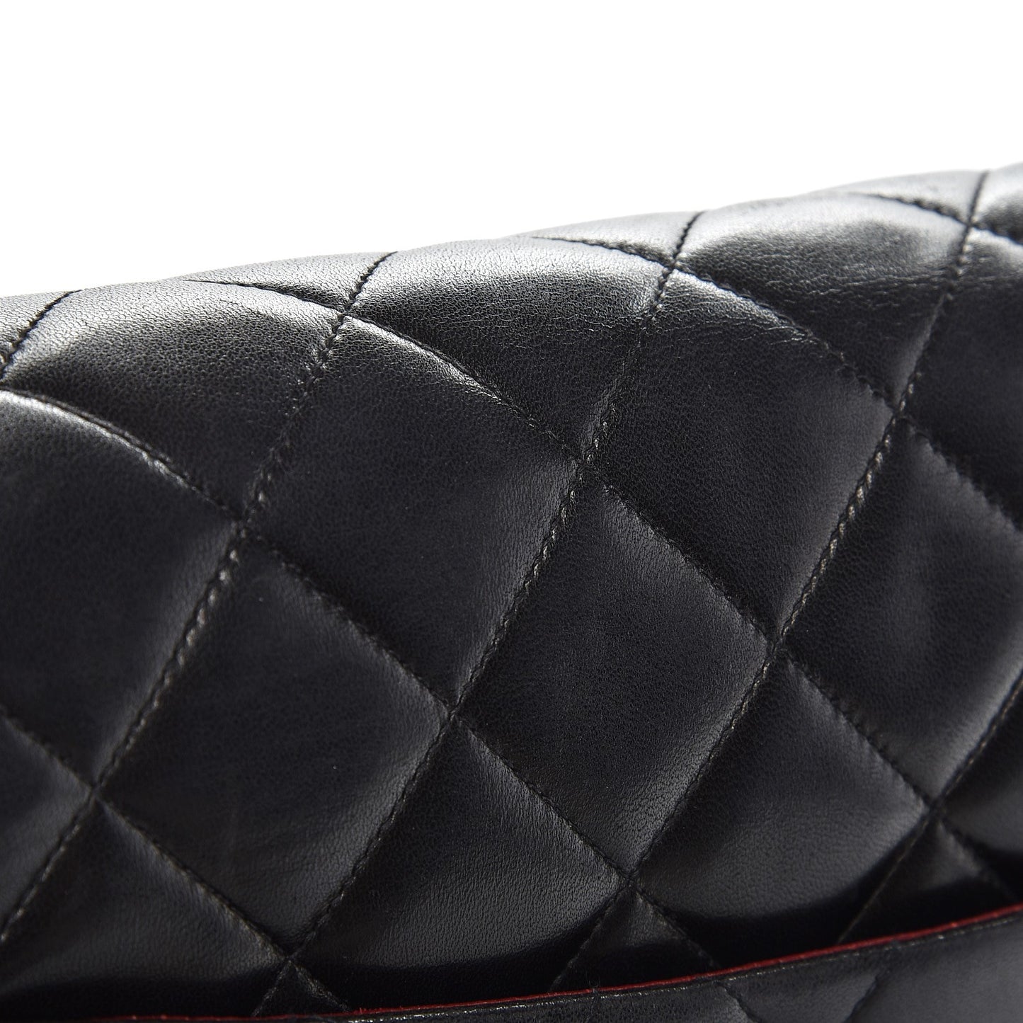 Lambskin Quilted Bekko Jumbo Single Flap Black