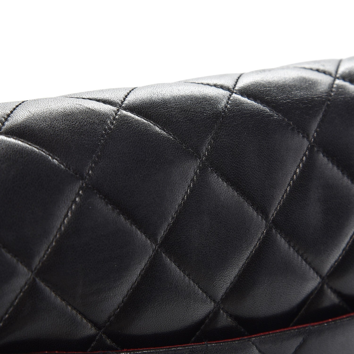 Chanel Lambskin Quilted Bekko Jumbo Single Flap Black 10 of 10
