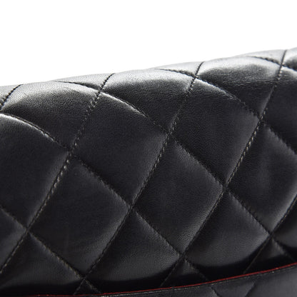 Chanel Lambskin Quilted Bekko Jumbo Single Flap Black 10 of 10