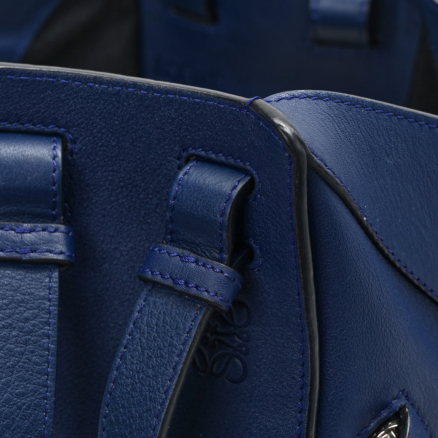 Calfskin Small Hammock Shoulder Bag Marine