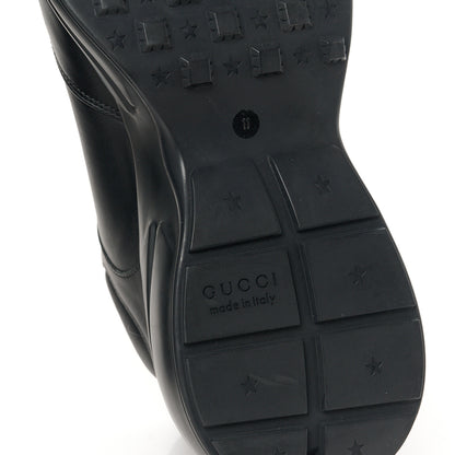 Gucci Dali Soft Calfskin Cut Out Interlocking G Mens Rhyton Sneakers 11 Black Ivoire 7 of 10