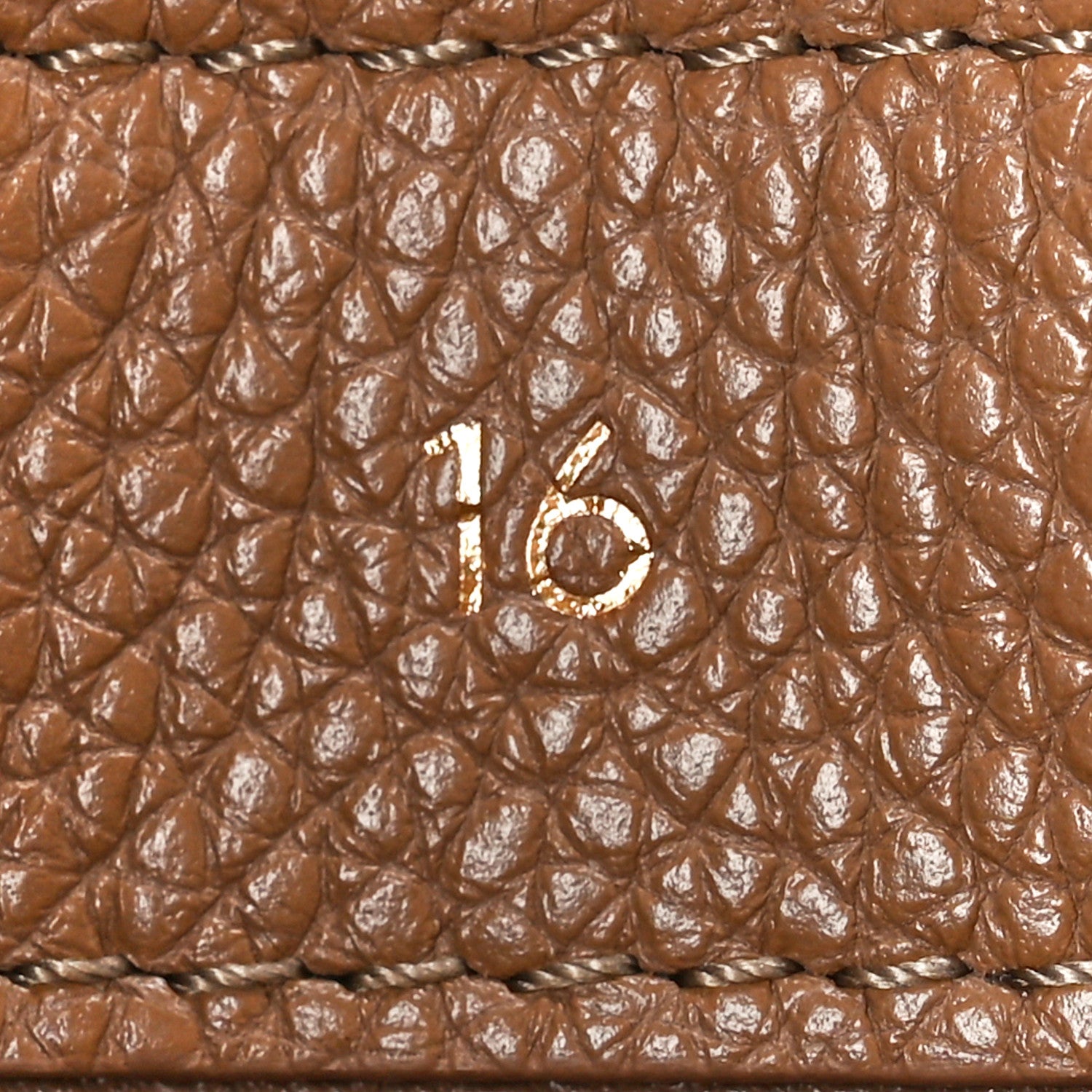 Celine Grained Calfskin Small 16 Top Handle Bag Beige 8 of 15