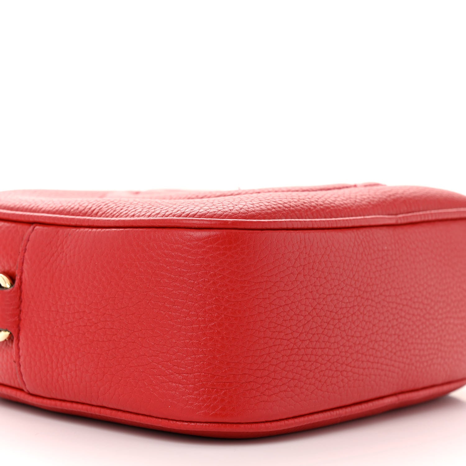 Gucci Pebbled Calfskin Small Soho Disco Bag Tabasco Red 9 of 14