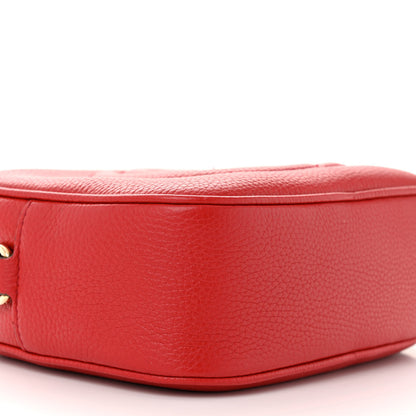 Gucci Pebbled Calfskin Small Soho Disco Bag Tabasco Red 9 of 14