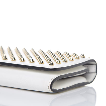Christian Louboutin Calfskin Macaron Spiked Flap Wallet White 13 of 15