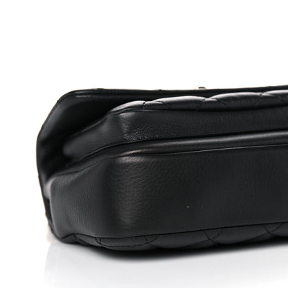 Chanel Calfskin Quilted Top Handle Flap Black 5 of 10