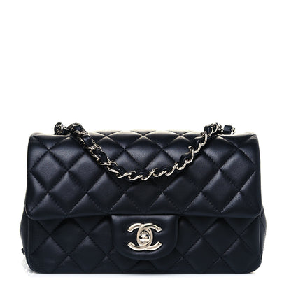 Chanel Lambskin Quilted Mini Rectangular Flap Black 1 of 11
