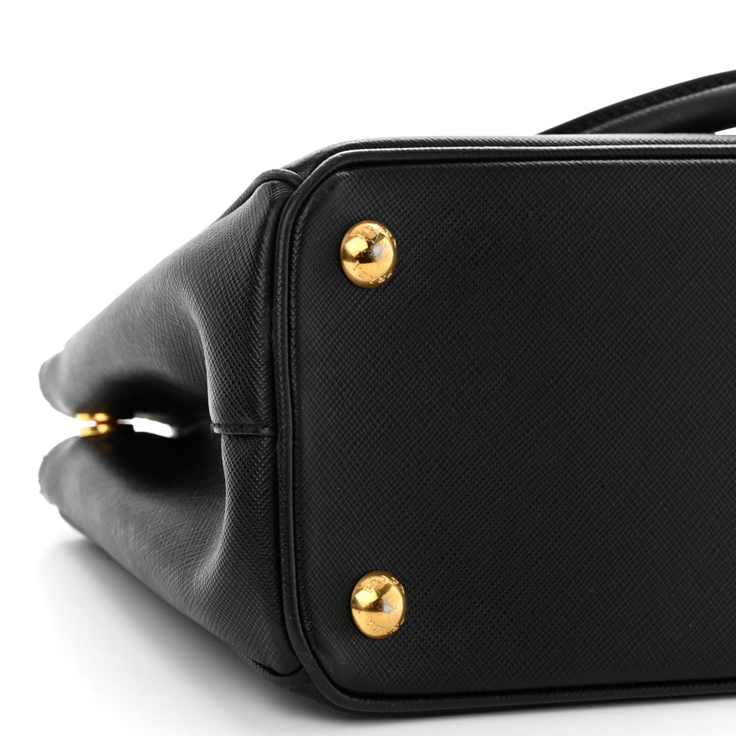 Prada Saffiano Mini Galleria Double Zip Tote Black 8 of 9