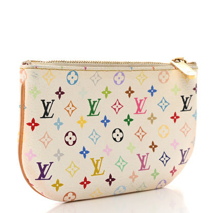 Louis Vuitton Monogram Multicolor Pochette Plate MM White 3 of 6