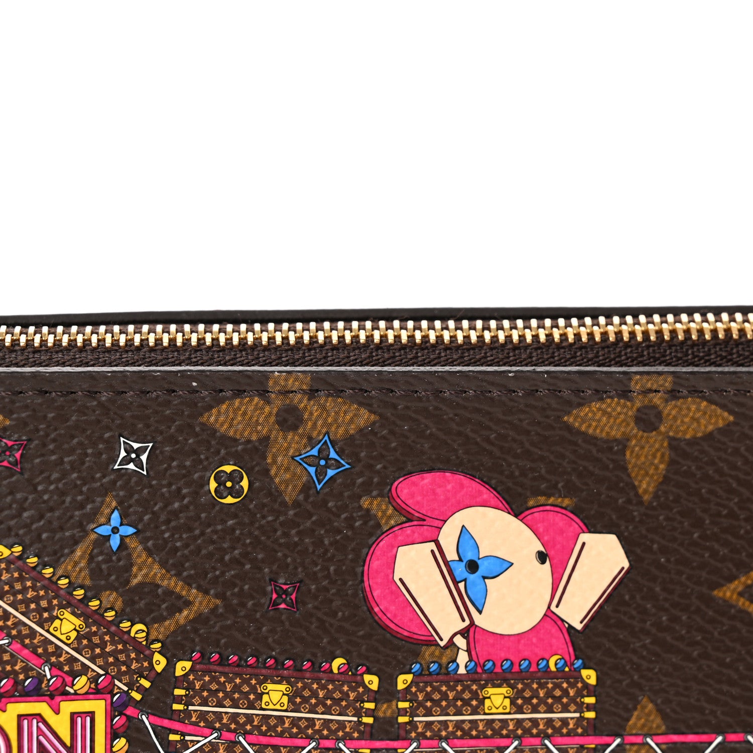 Louis Vuitton Monogram 2020 Christmas Animation Roller Coaster Elizabeth Pencil Pouch 8 of 12