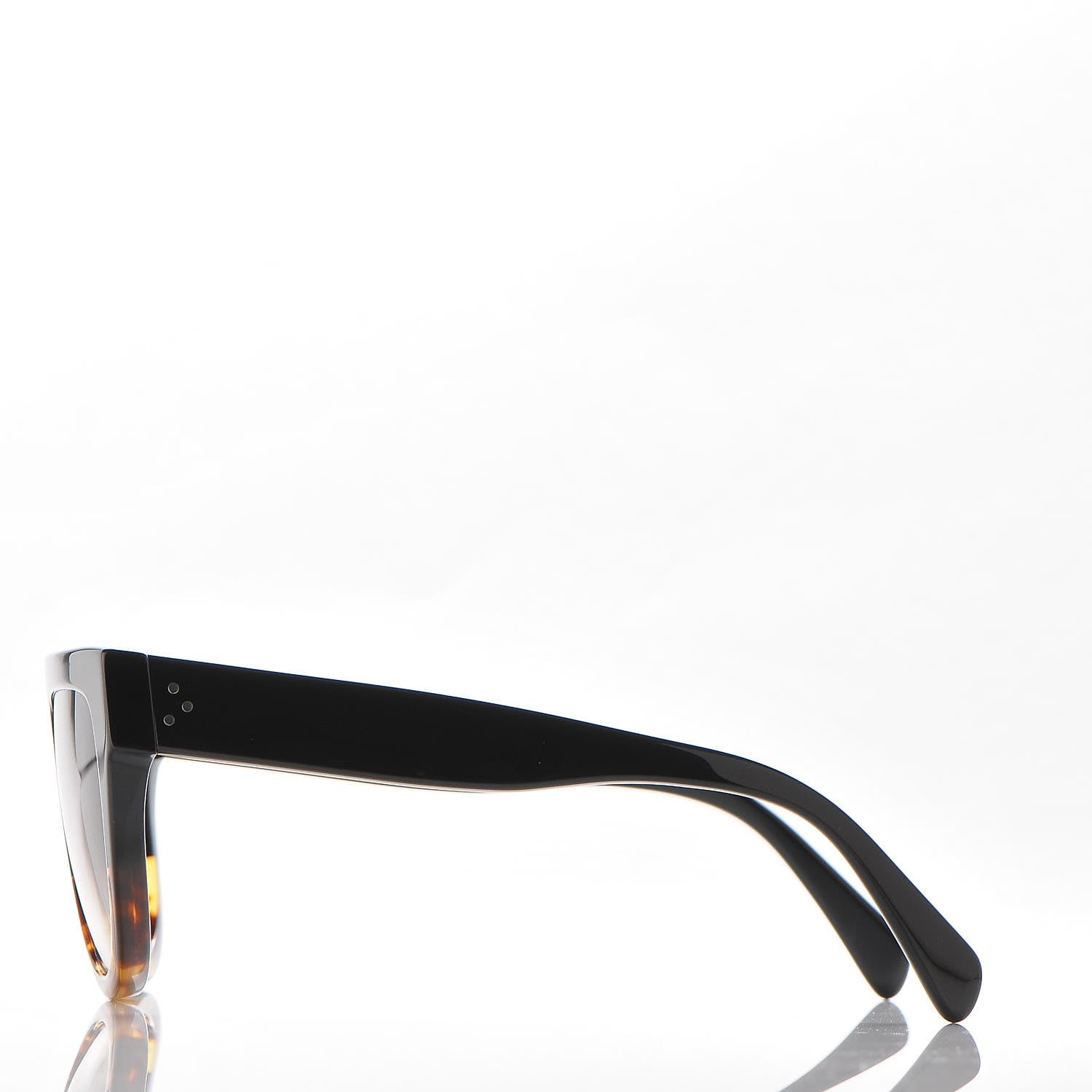 Celine Shadow Sunglasses CL 41026/S Black Havana 3 of 7