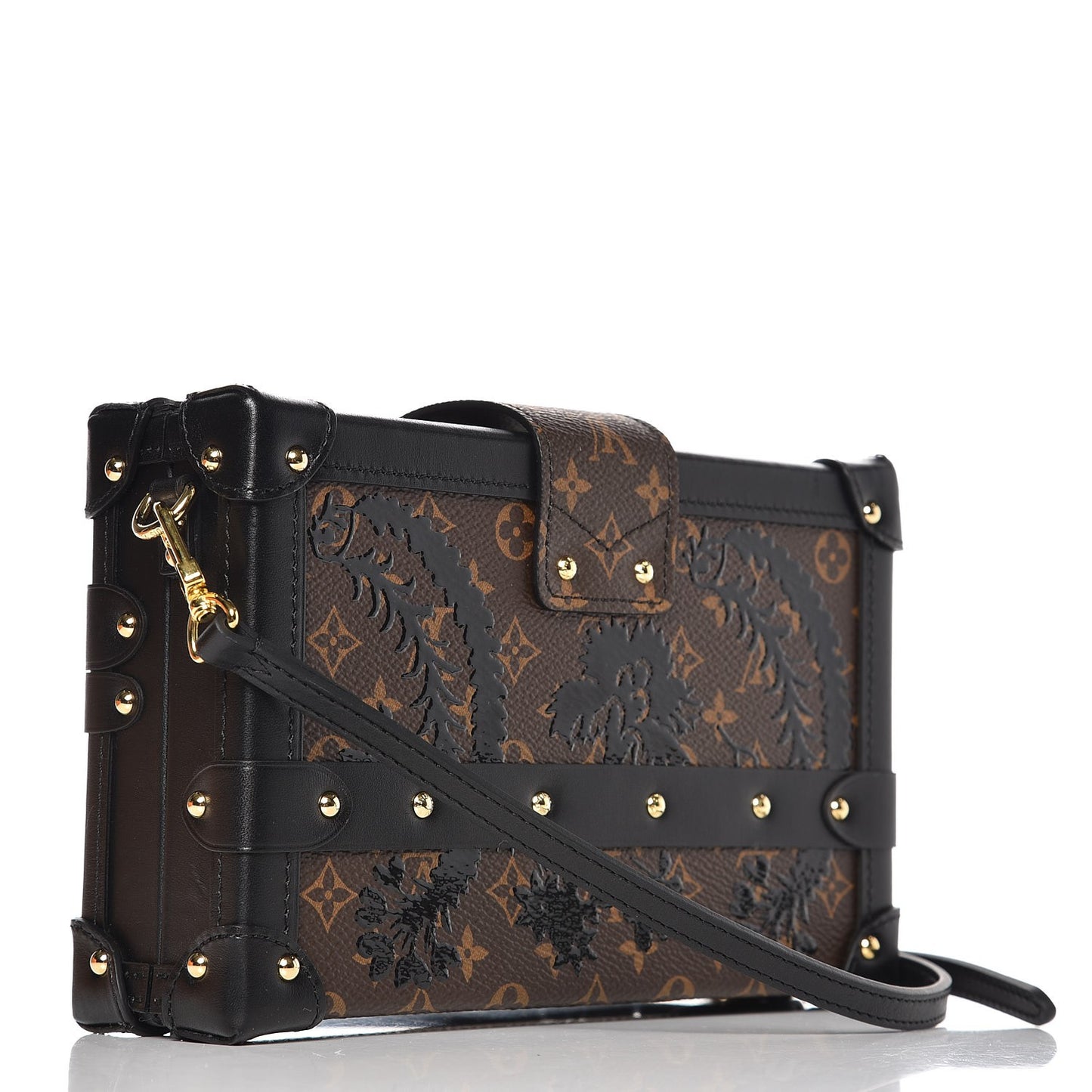 Monogram Blossom Petite Malle Black