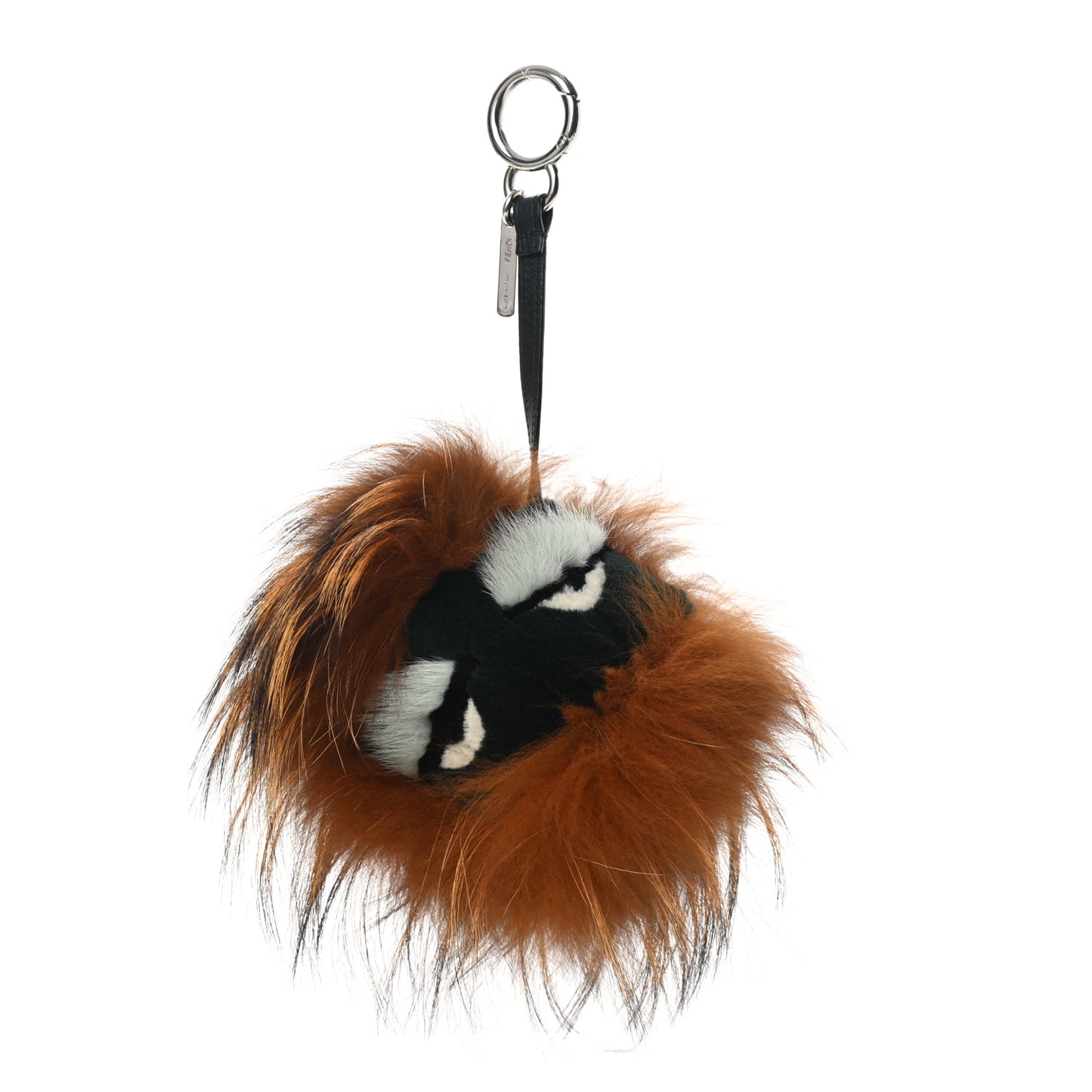 Fox Mink Rabbit Fur Vitello Flamingo Kooky Monster Bag Bug Charm Zucca Multicolor Black