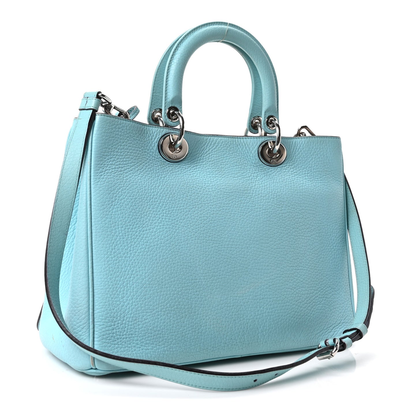 Bullcalf Medium Diorissimo Tote Light Blue