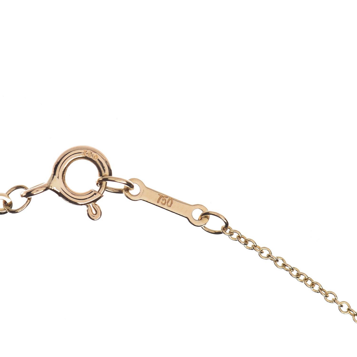 Tiffany 18K Yellow Gold Diamond .03ct Elsa Peretti Diamonds by the Yard Pendant Necklace 7 of 7
