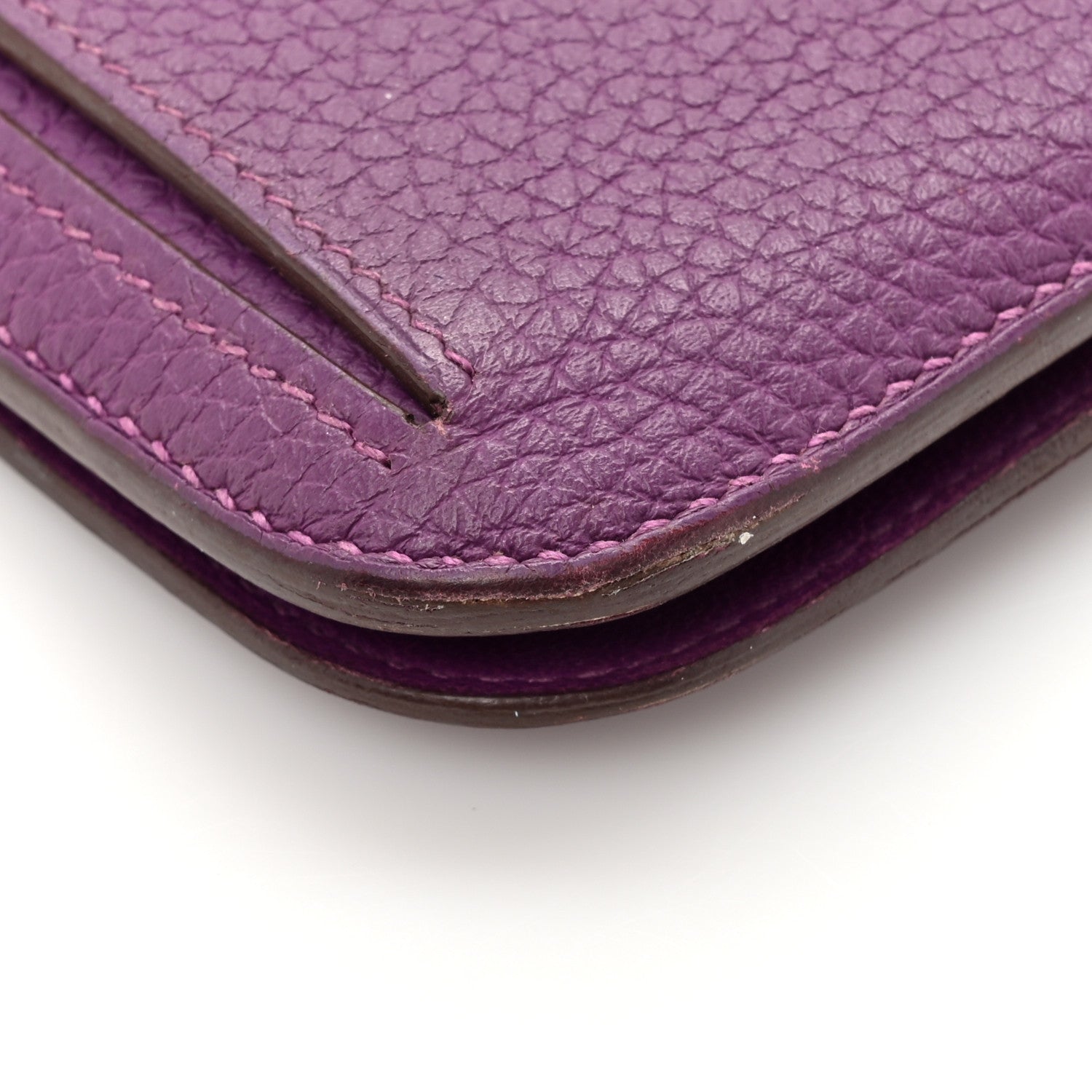 Hermes Togo Dogon Recto Verso Wallet Violet 10 of 14