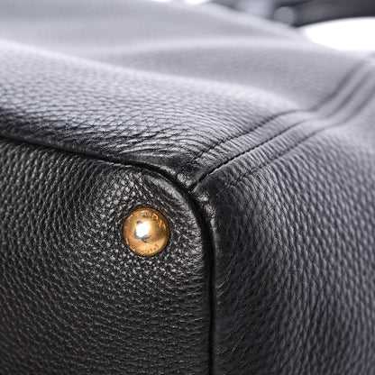 Prada Vitello Daino Side Pocket Hobo Black 9 of 29
