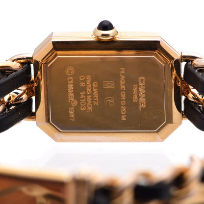 Chanel Stainless Steel Lambskin 20mm Chain Premiere Quartz Watch Gold L 6 of 6