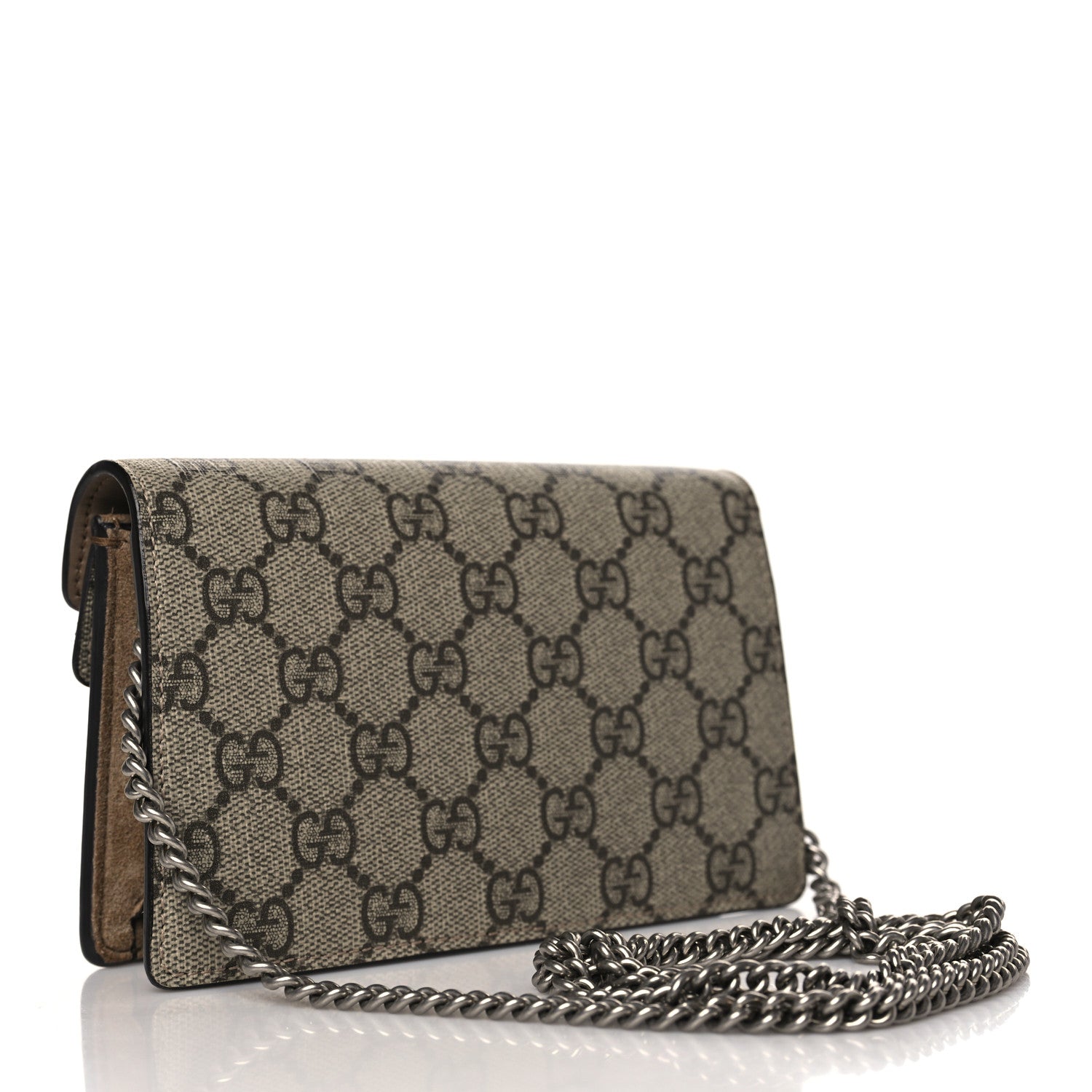 Gucci GG Supreme Monogram Super Mini Dionysus Shoulder Bag Taupe 3 of 8