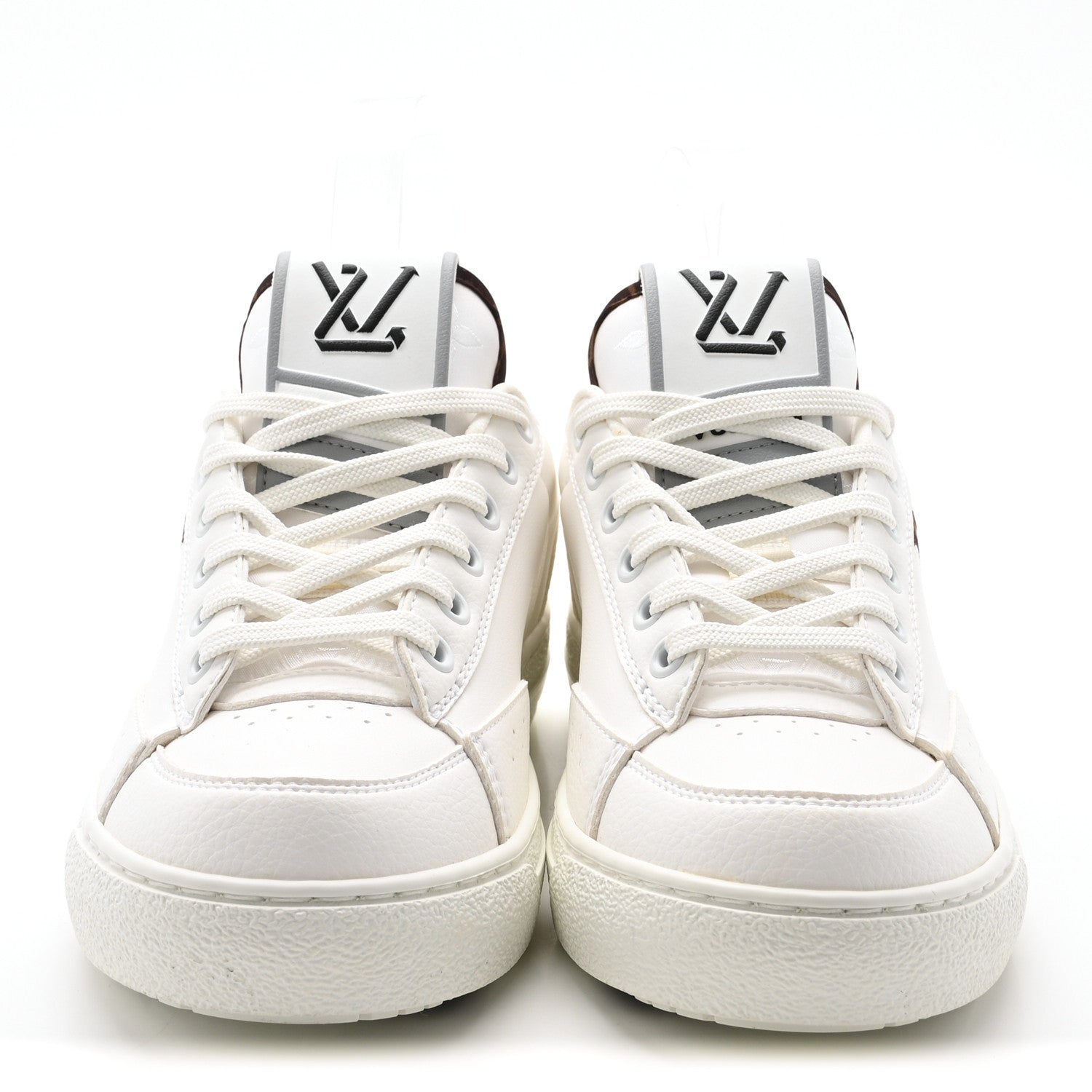 Louis Vuitton Charlie Sneakers 35 White Cacoa Brown 3 of 9