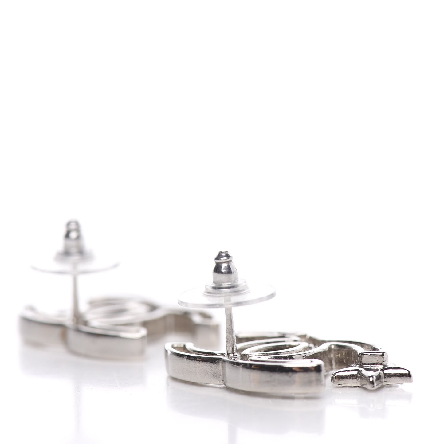 Crystal CC Starfall Earrings Silver