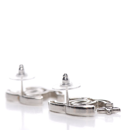 Chanel Crystal CC Starfall Earrings Silver 3 of 5