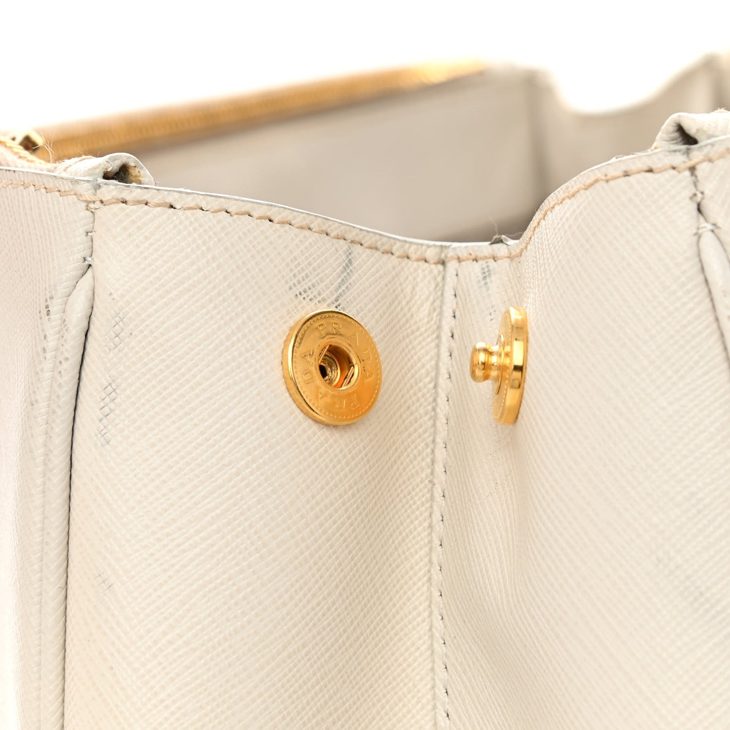 Saffiano Lux Large Galleria Double Zip Tote Talco