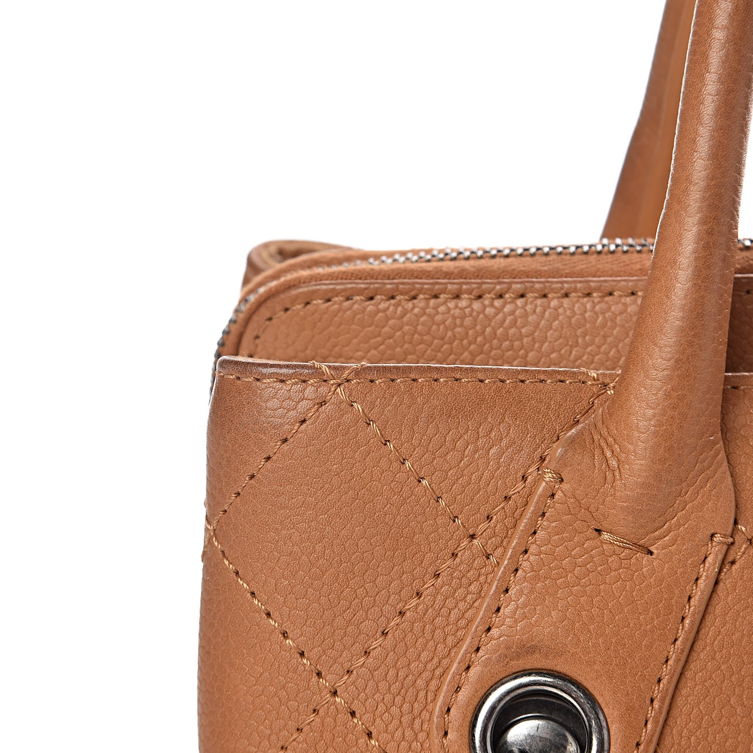 Chanel Grained Vegetal Calfskin Small Urban Shopping Tote Camel 19 of 25