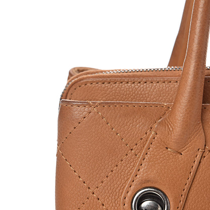 Chanel Grained Vegetal Calfskin Small Urban Shopping Tote Camel 19 of 25