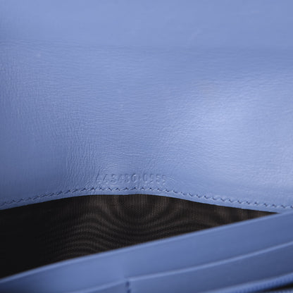 Gucci Calfskin Matelasse GG Marmont Continental Wallet Clear Sky Blue 5 of 6