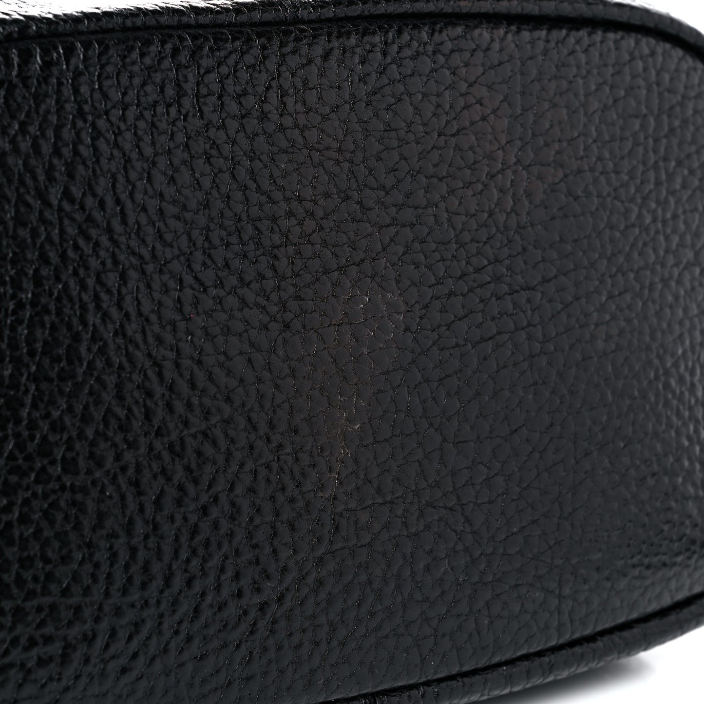 Glazed Pebbled Calfskin Nightingale North South Tote Black