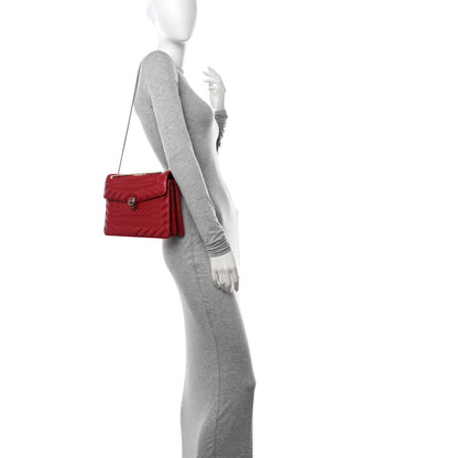Bulgari Nappa Quilted Serpenti Forever Shoulder Bag Red 2 of 14