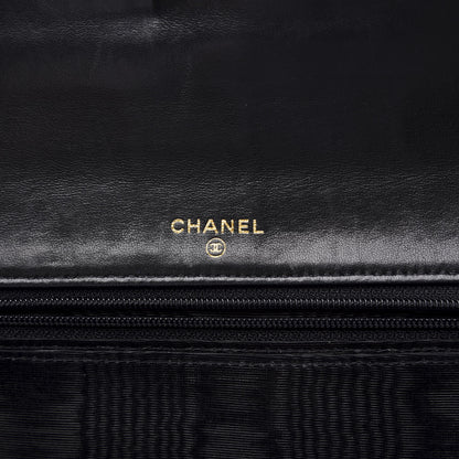 Chanel Caviar Timeless CC Wallet On Chain WOC Black 6 of 11