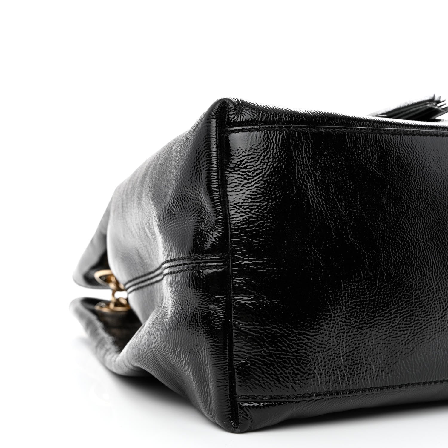 Gucci Patent Medium Soho Chain Shoulder Bag Black 9 of 12