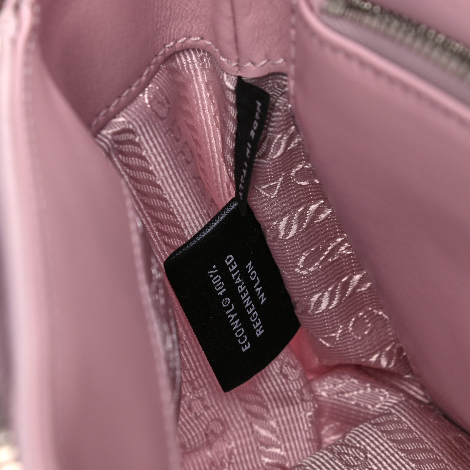 Prada Re-Nylon Spazzolato Double Pocket Buckle Shoulder Bag Alabastro 7 of 9