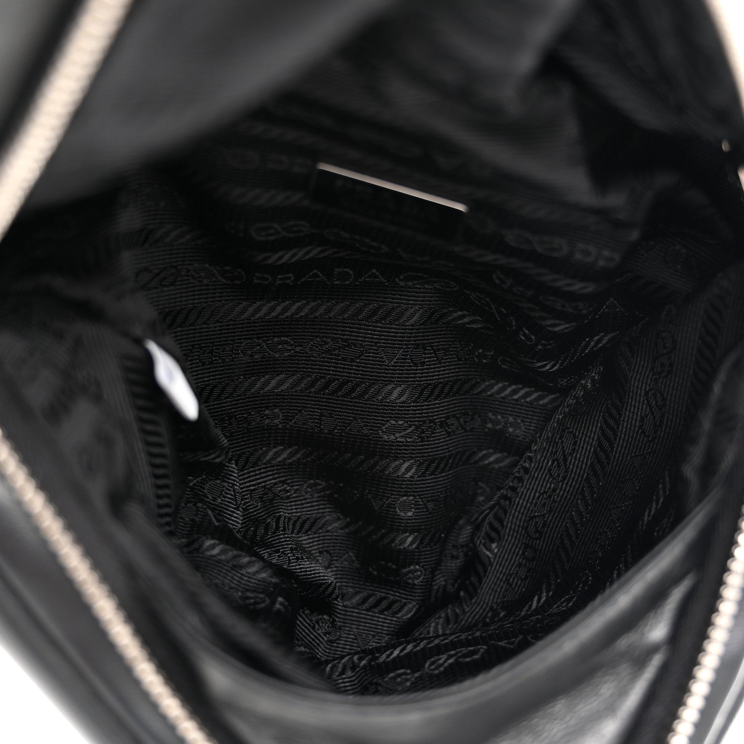Prada Nappa Padded Signaux Triangle Crossbody Black 5 of 10