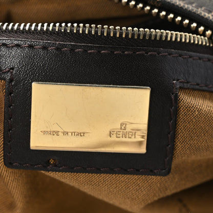 Fendi Zucca Cuoio Lucido Chef Hobo Tobacco Moro 6 of 8