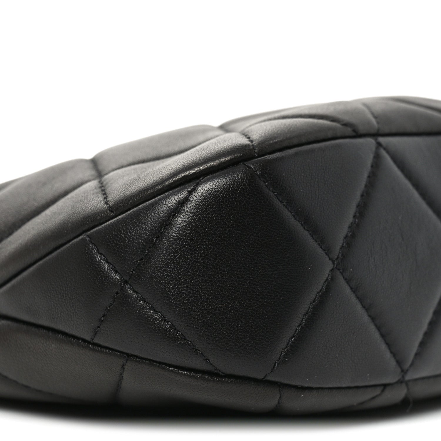 Chanel Lambskin Quilted CC Chain Hobo Black 9 of 10