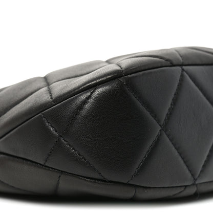 Chanel Lambskin Quilted CC Chain Hobo Black 9 of 10