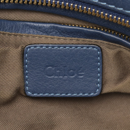 Chloe Calfskin Large Marcie Satchel Blue 15 of 20