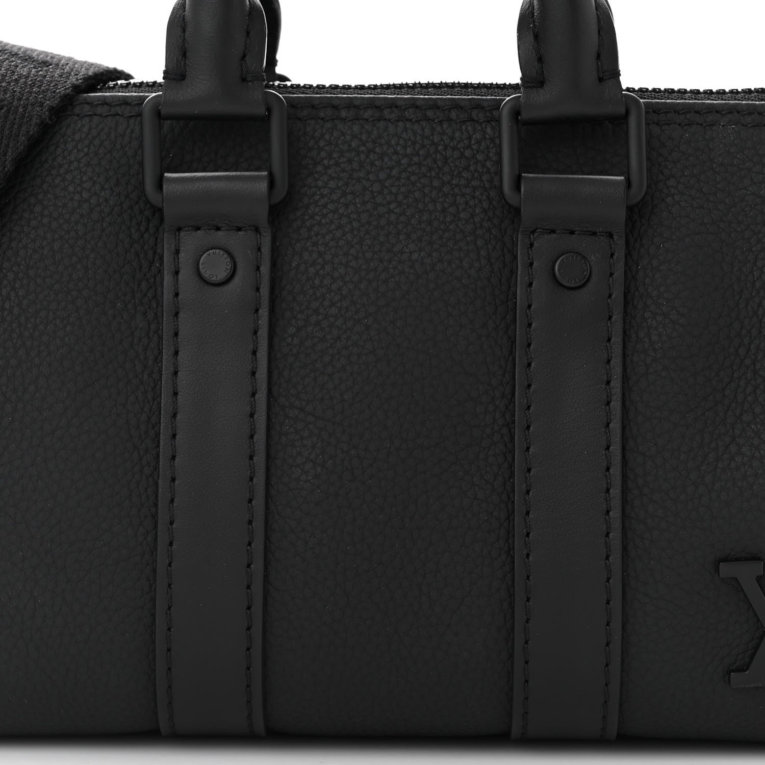 Louis Vuitton Taurillon Keepall Bandouliere 25 Black 7 of 9