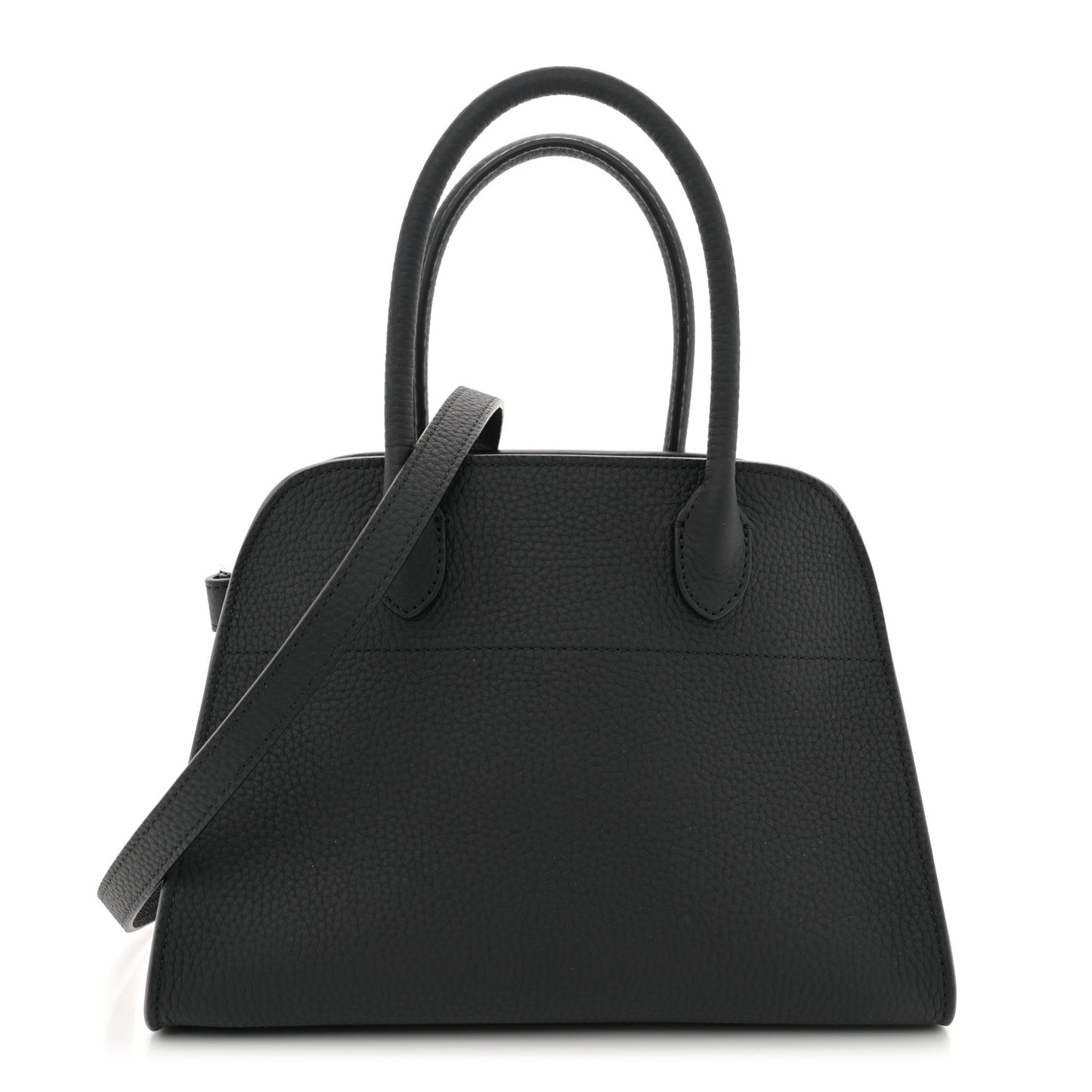 Grained Calfskin Soft Margaux 10 Bag Black