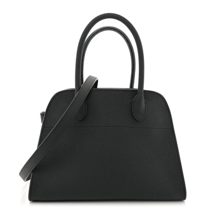 The Row Grained Calfskin Soft Margaux 10 Bag Black 1 of 10