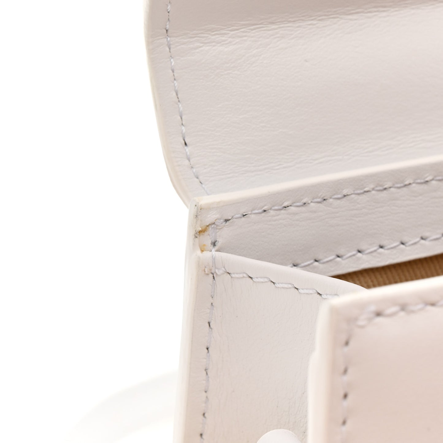 Smooth Calfskin Le Chiquito Long White
