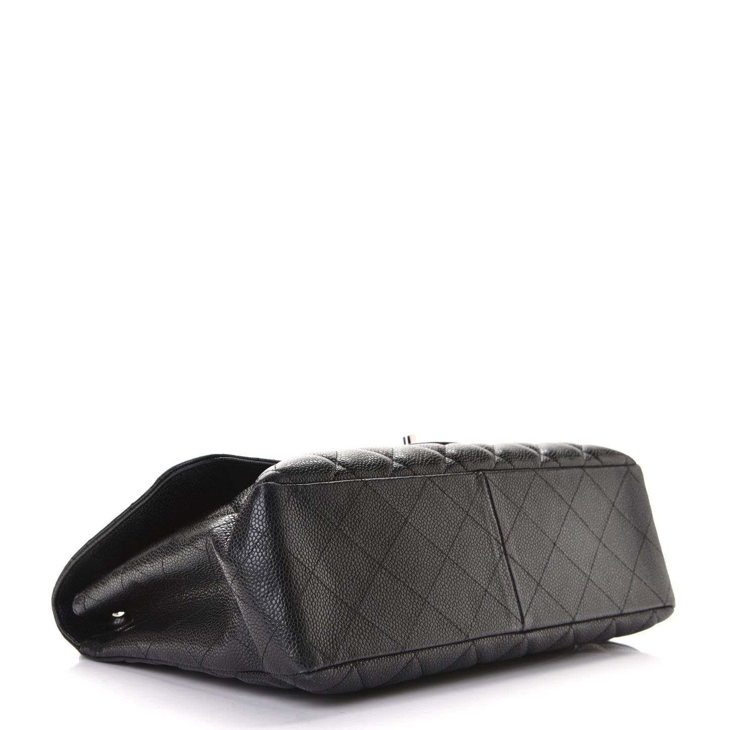 Caviar Quilted Jumbo Single Flap Black