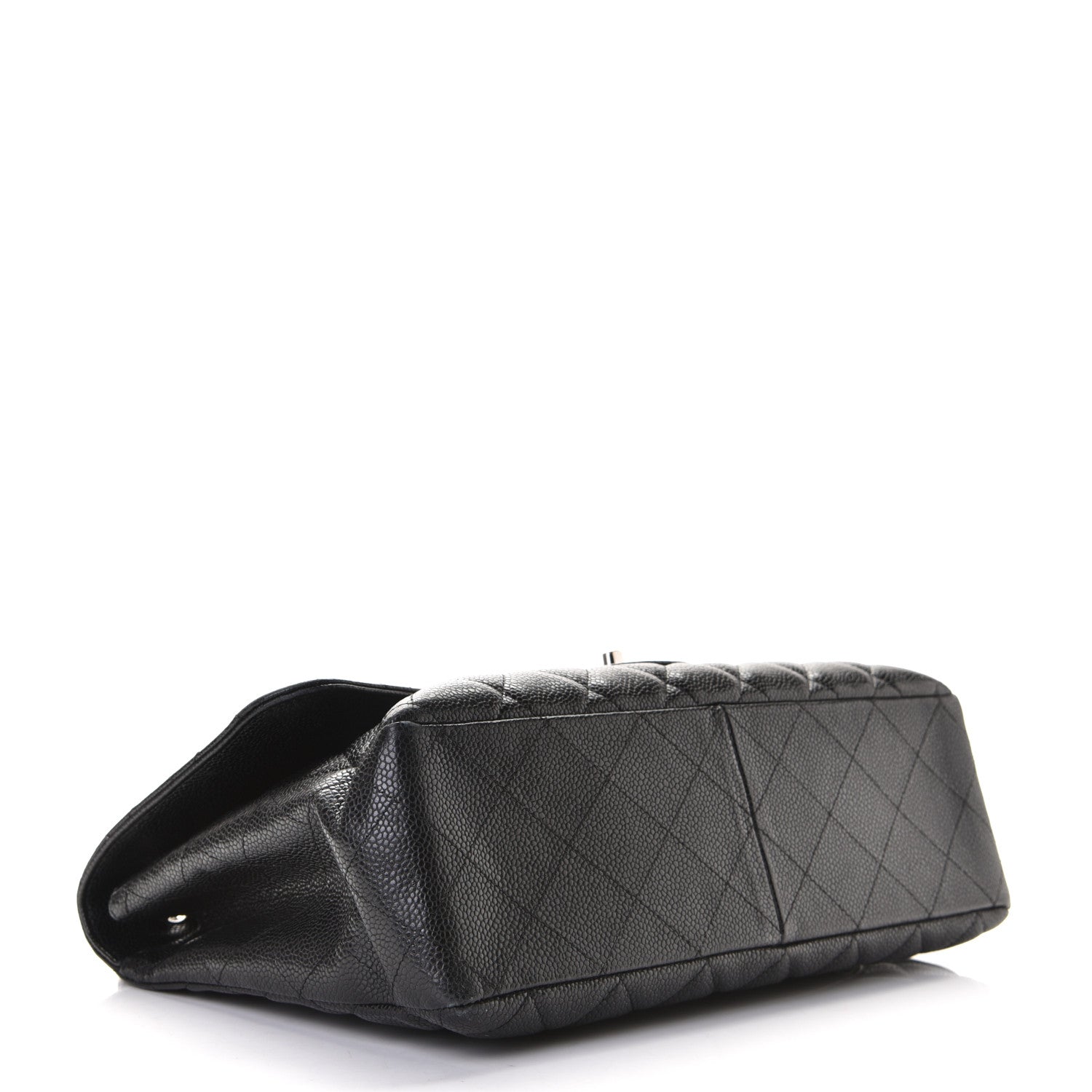 Chanel Caviar Quilted Jumbo Single Flap Black 6 of 8