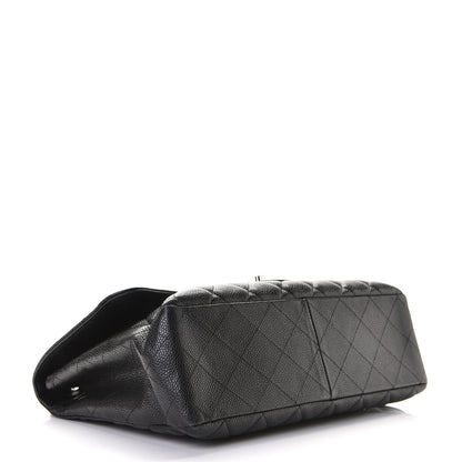 Chanel Caviar Quilted Jumbo Single Flap Black 6 of 8