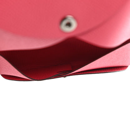 Hermes Epsom Calvi Card Case Rose Azalee 5 of 6